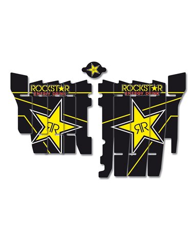 Kit de adesivos para capas de radiador Rockstar Honda A102L