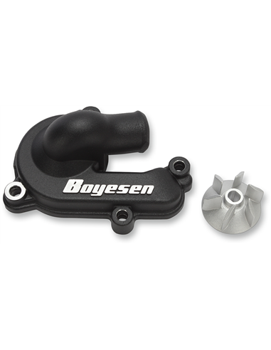Boyesen Blue Supercooler Kit d'hélice et de capuchon de pompe à eau ALUMINUM BLACK WPK44AB