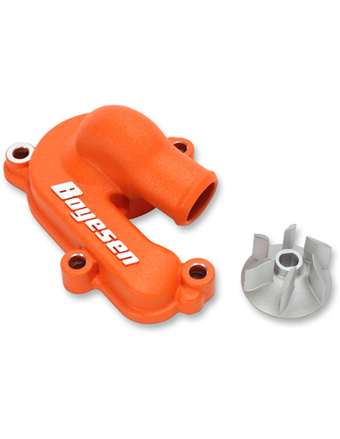 WATER PUMP COVER & IMPELLER KIT SUPERCOOLER ALUMINUM ORANGE BOYESEN WPK44AO
