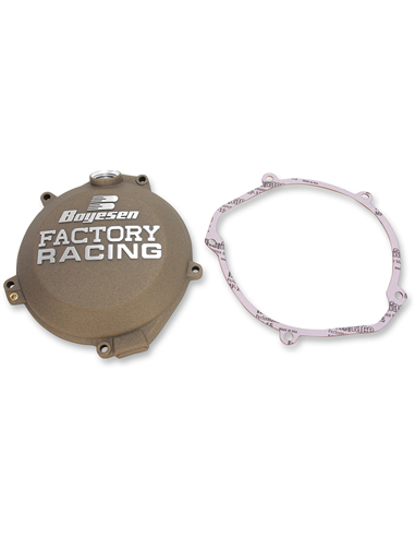 Tampa de embreagem Boyesen Factory Racing cinza CC44CM