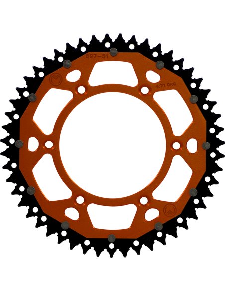 Mse 51 Or Moose Racing Dual Drive rear sprocket Hp 1210-897-51-14X