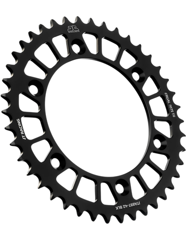 Cremalheira JT SPROCKETS RL 42 dentes HUS/KTM preto JTA897.42BLK