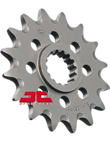 Pignon JTF1901.16SC AUTO-NETTOYANT 16 dents 520 PAS NATUREL SCM420 ALLIAGE D'ACIER CHROMOLY