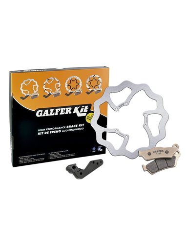 Kit de freio dianteiro superdimensionado GALFER KG606WS