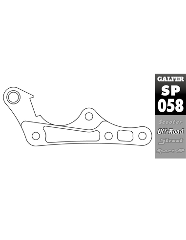 GALFER SP058 brake caliper relocation support