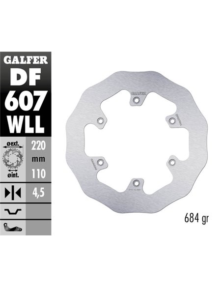 Wave® brake disc GALFER DF607WLL