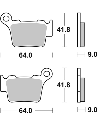 Plaquettes de frein CS Carbon SBS 791CS
