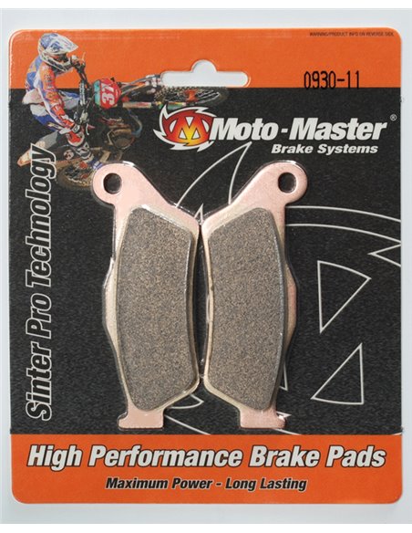 Front brake pads 093011 MOTO-MASTER