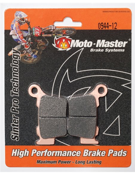 Pastilhas de freio traseiro 094412 MOTO-MASTER