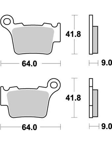 Nitro MOTO-MASTER rear brake pads 094421