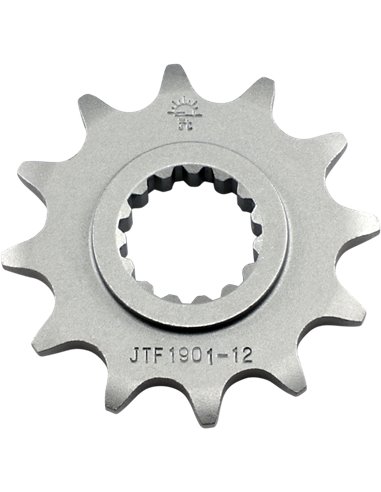 Front drive sprocket JTF1901.12 12 teeth 520 PITCH NATURAL STEEL