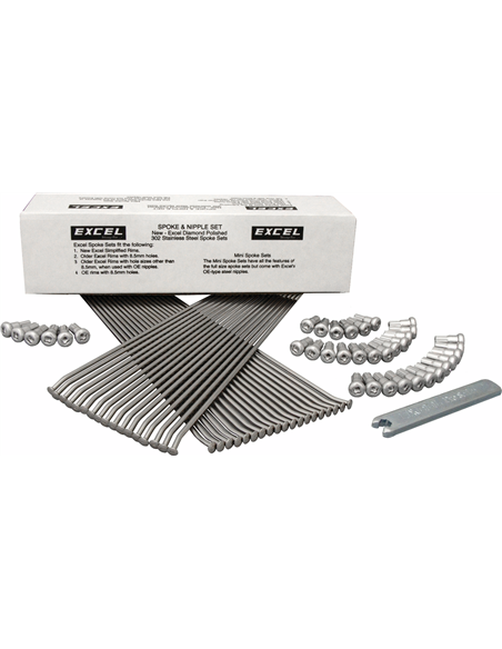 Llantas MX Colorworks y radios de recambio EXCEL XS9-52217