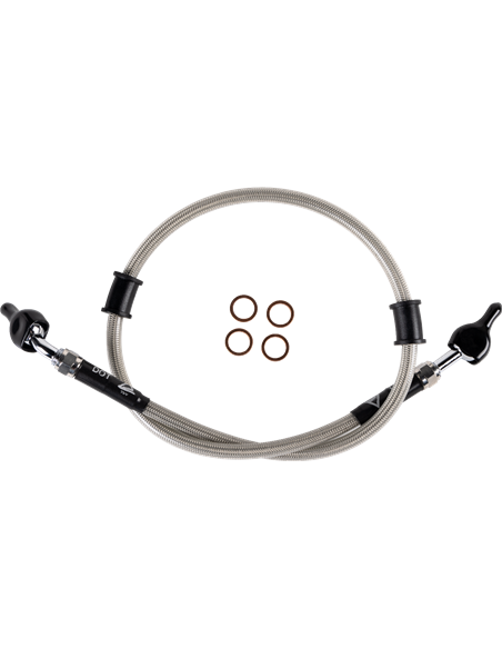 Stainless Steel Braided Brake Line MOOSE RACING K01-2-019/P-CL