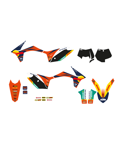 Kit de gráficos Trophy con funda de asiento BLACKBIRD RACING 8537R22