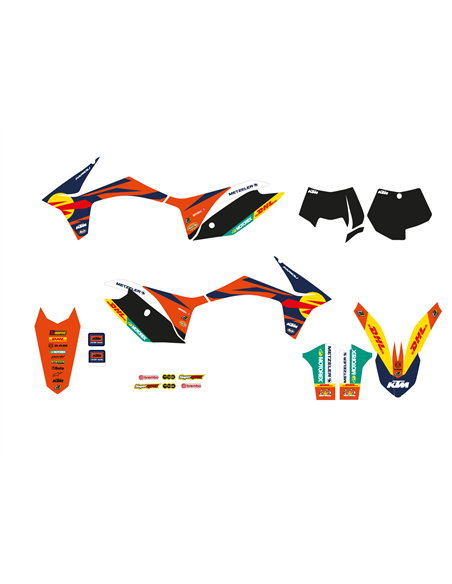 Kit de gráficos Trophy con funda de asiento BLACKBIRD RACING 8537R22