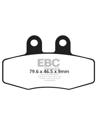 Pastillas de freno orgánicas serie FA EBC FA132