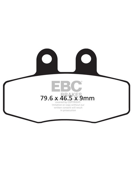 Pastillas de freno orgánicas serie FA EBC FA132