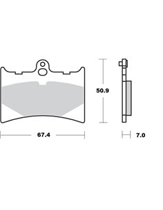 Pastillas de freno cerámicas MOTO-MASTER 411104