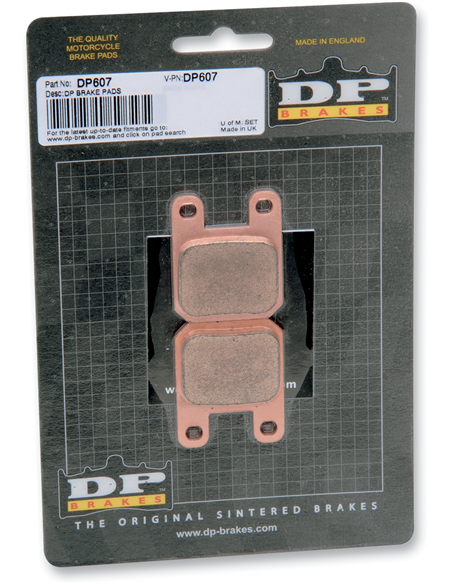 Pastillas de freno sinterizadas estándar DP DP BRAKES DP607