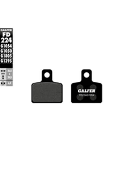 Pastillas de freno semimetálicas GALFER FD224G1054