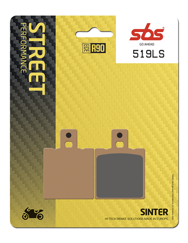 Pastillas de freno trasero LS Street Excel sinterizadas SBS 519LS