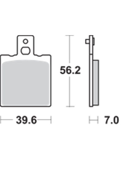 Pastillas de freno trasero LS Street Excel sinterizadas SBS 519LS