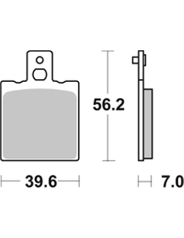 Pastillas de freno HF Street cerámicas orgánicas SBS 519HF