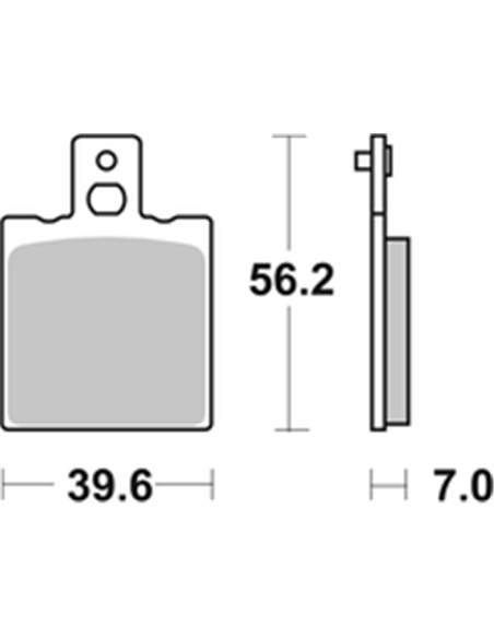 Pastillas de freno HF Street cerámicas orgánicas SBS 519HF