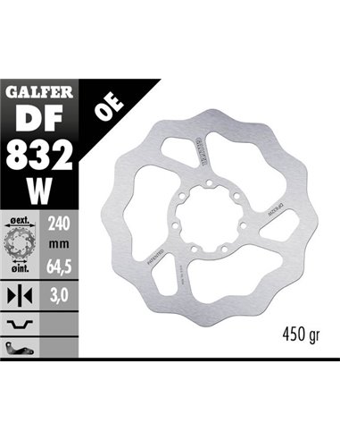 Disco de freno Wave® GALFER DF832W
