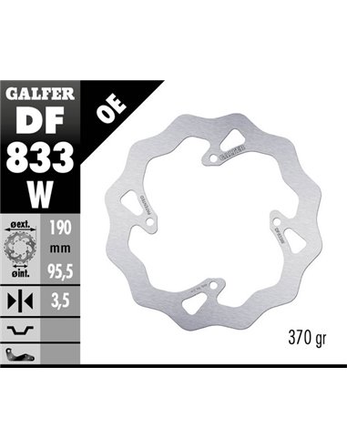 Disco de freno Wave® GALFER DF833W