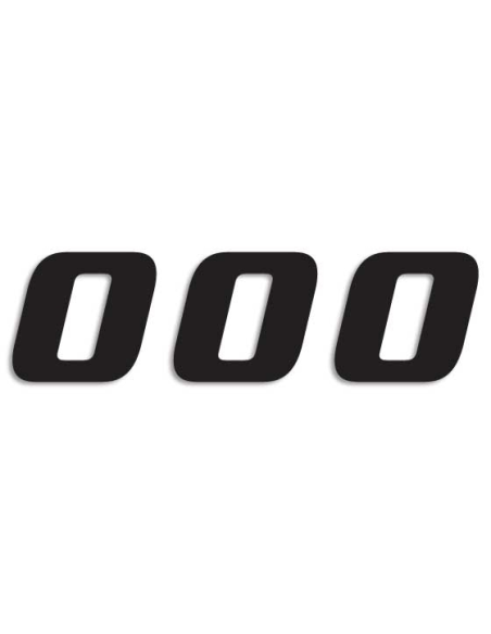 Decalques do Black Blackbird Racing 5049-20-0 3-Pack One Series Número 0