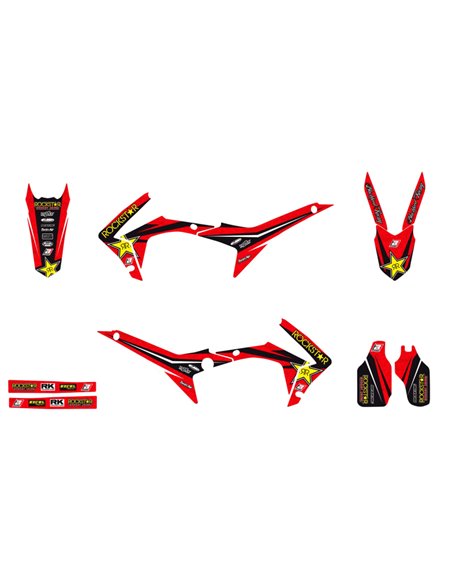 Kit déco avec housse de selle Rockstar CRF Blackbird Racing 8145l