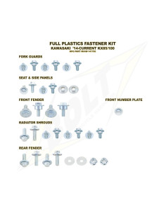 Kit Subjecció Plàstics KX85/100(14-20) Bolt KAW-141785