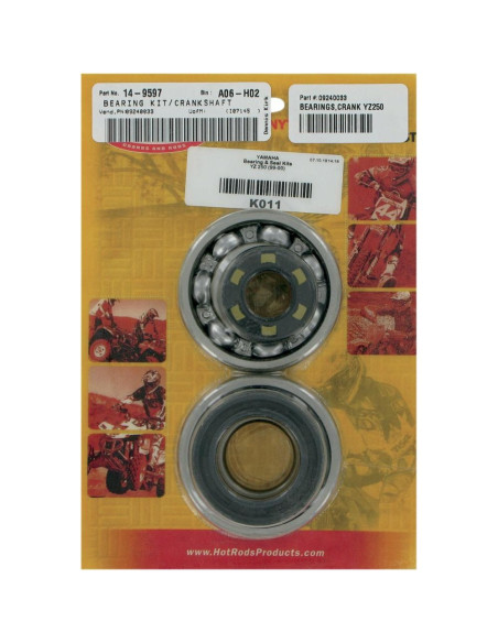 Hot Rods Crankshaft Main Bearing and Seal Kit Yamaha YZ 250 1999-00