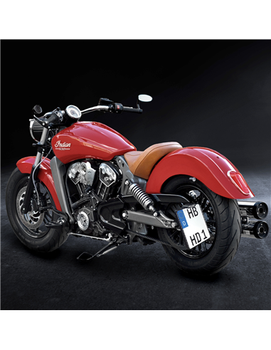 Soporte de matrícula de montaje lateral HEINZ BIKES HBSKZ-INSC-B