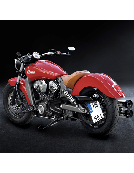 Soporte de matrícula de montaje lateral HEINZ BIKES HBSKZ-INSC-B