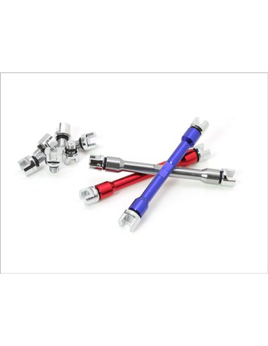 DRC Professional Spoke Wrench 5.6-7.0 (5.6/5.8/6.0/6.2/6.4/6.6/6.8/7.0mm) Ti-color