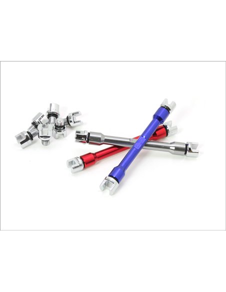 DRC Professional Spoke Wrench 5.6-7.0 (5.6/5.8/6.0/6.2/6.4/6.6/6.8/7.0mm) Ti-color