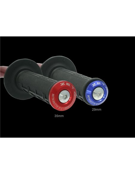 Terminales Manillar MotoCross Enduro Zeta 29 mm color naranja