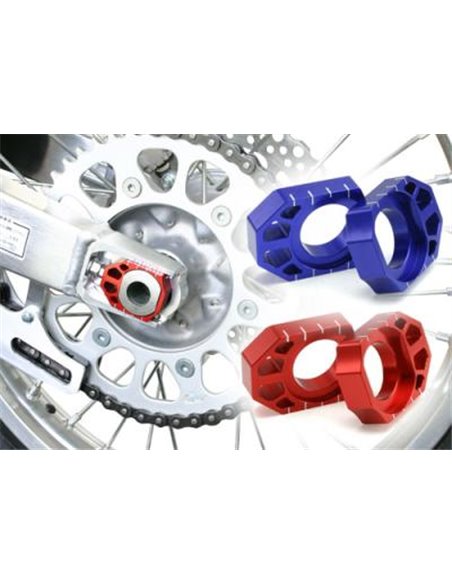 Zeta Guia Esticador de Roda Yamaha YZF 250/450 2012-2023 cor vermelho