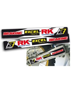 adhesivos de patrocinador de basculante 2 piezas Blackbird Racing 5007