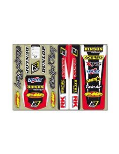 Kit de adhesivos con logotipo estándar Red Blackbird Racing 5139