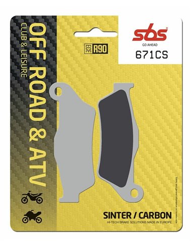 Pastilles de fre CS Carbon SBS 671CS