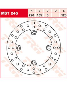 Disco de freno fijo redondo 220-250 mm TRW MST245