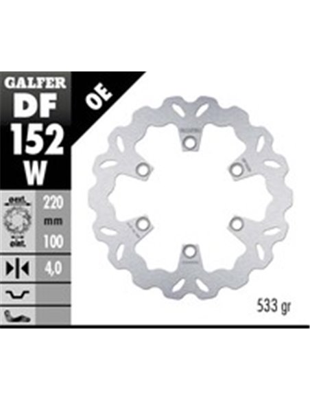 Disco de freno Wave® GALFER DF152W