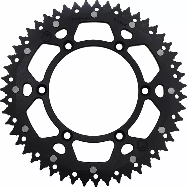Dual Drive rear sprocket Mse 51 Bk Moose Racing Hp 1210-808-51-10X