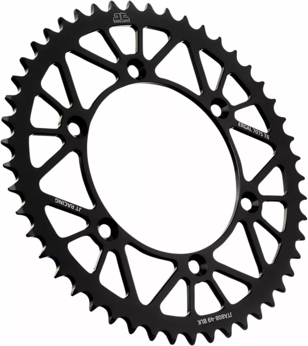 Corona en aluminio RaceLite JT SPROCKETS JTA808.49BLK