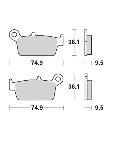 Rear brake pads 091812 MOTO-MASTER