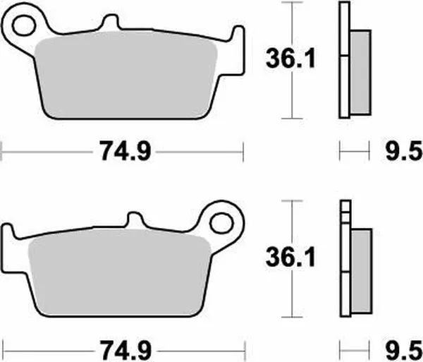 Rear brake pads Nitro MOTO-MASTER 091821