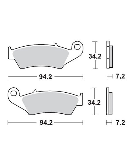 Pastilles de fre Ceramic MOTO-MASTER 403.904